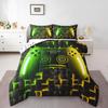 Kawaii Bedding Set Twin,2 Piece Star Moon Galaxy Comforter Set for Boys,Aesthetic Bed Set Star Space Down Comforter,Soft Reversible Starry S