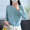 Women Autumn Winter Loose Knitted Sweater Soft Warm Long Sleeve Solid Color Casual Oversized Pullover Daily Streetwear Tops