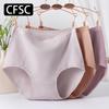 CFSC Women's Large Size Underwear Solid Color Print Underwear