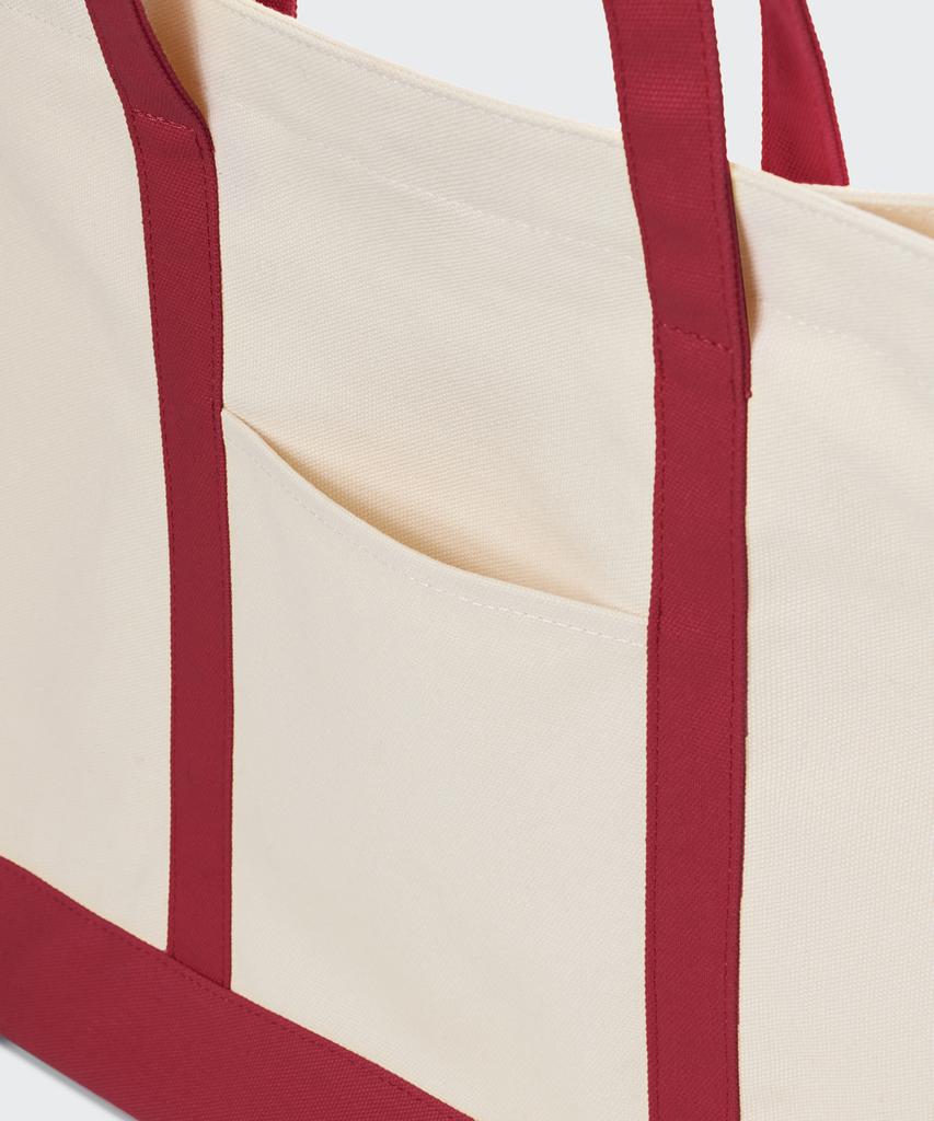 Musinsa Standard Daily Canvas Tote Bag [Ivory/Red]
