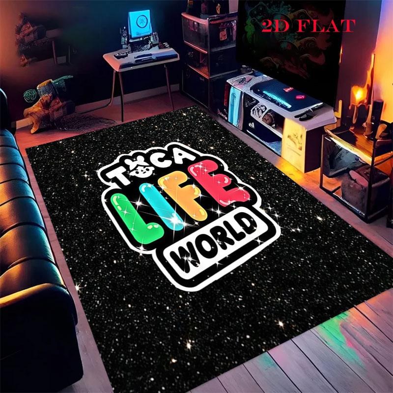 Toca Life World Carpet Rug for Living Room Bedroom Home Sofa Decoration,Kids play Nonslip Floor Mat