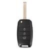 JsHonYu 433MHz 4D Chip Remote Key for Kia Rio 2017-2021 Ceed 2011-2018 3 Button Folding Flip Keyless Entry Car Fob