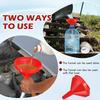 Long Funnel For Transmission Fluid 3.28 Foot Clear Tubing Plastic Wide Mouth Oil Funnel With Hose Flexible For Car, Engine, Gas, Water, Fluid