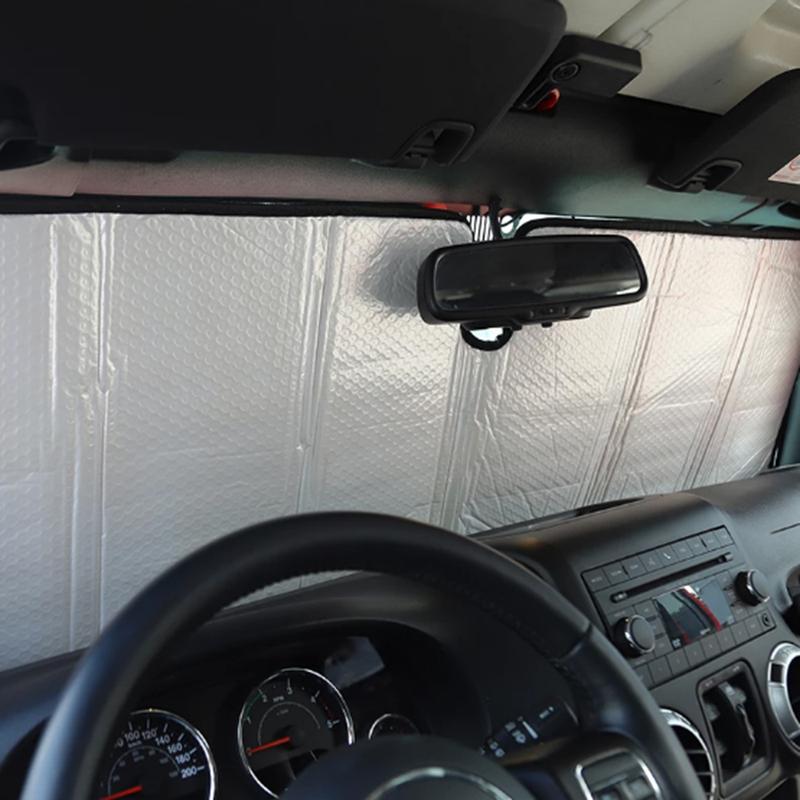 For Jeep Wrangler JK TJ 1997-2018 Front Window Sunshade Windshield Sunshade for Jeep Wrangler Windshield Sun Shade