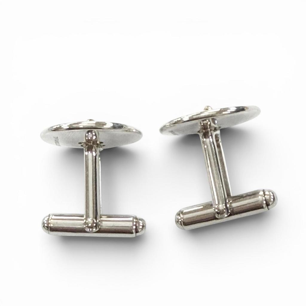Отличный TIFFANY&Co. Запонки запонки комбинация Серебро 925 мужские Б/У