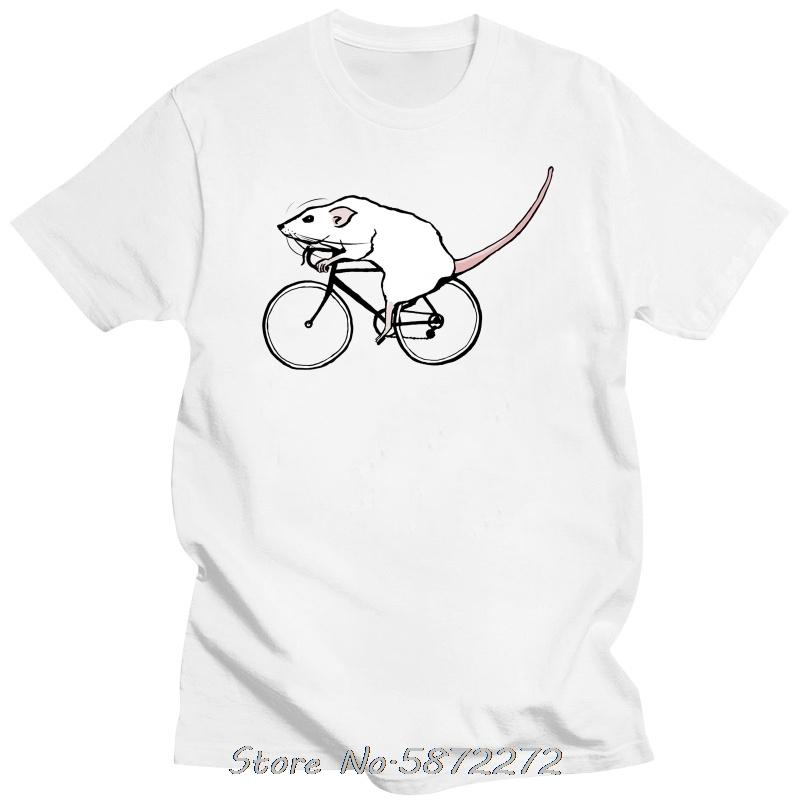 Fashion Cycling Rat Casual Tops O Neck Summer Tees Cotton Fitness Tshirt Oversized Unisex T Shirt Unisexs Clothing Streetwear