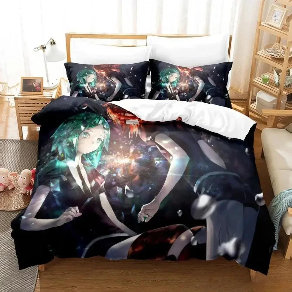 3D Принт Аниме Houseki no Kuni Постельное Белье Односпальный Полуторный Двуспальный Кинг-сайз Комплект для Кровати Взрослый Детский Спальня Комплекты Пододеяльников