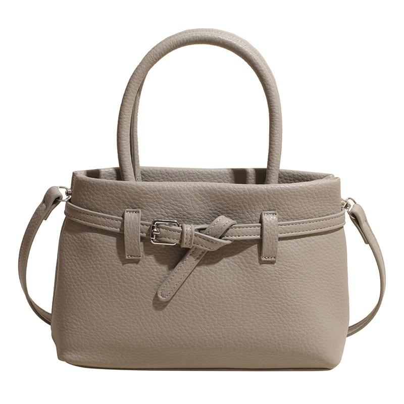 Премиальная женская сумка 2025 новая модная текстурированная сумка на плечо для通勤, сумка-мессенджер, сумка-ведро