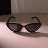 Повседневные солнцезащитные очки «кошачий глаз» с черной оправой для женщин и мужчин, женские солнцезащитные очки с зеркальными линзами, дизайнерский бренд, модные роскошные очки