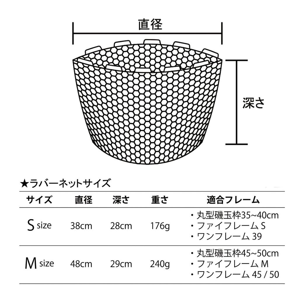 Daitou 2062 Lightweight Rubber Net M Size Black