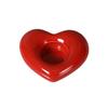 Керамический подсвечник в форме сердца Маленький подсвечник-сердце для свадебной вечеринки, годовщины, Дня святого Валентина