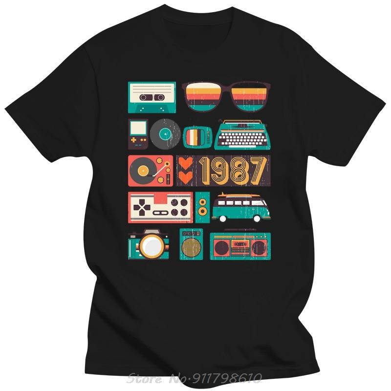 Жизнь начинается в тридцать Легенды 1987 Футболка Рожден в 1987 Старый Лучший подарок День рождения Лучший День отца Футболка Хлопок Уличная одежда Футболки