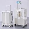 Yongsheng 20" Cabin Suitcase: New Dry-Travel Design, Aluminum Frame, Trolley Case with Custom Lock, Anti-Fall Security.