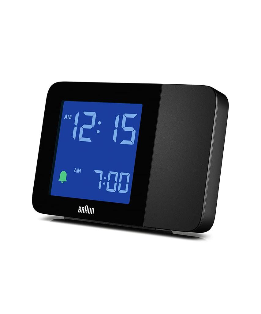 Braun Цифровой проекционный будильник Настольный BC15B [Официальный импорт] Часы, Черный,