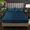 Bed Sheet Satin Polyester Fitted Bed Sheet King Size Sabanas Cama 150 Queen Size Bottom Sheets for Bed(no Pillowcase)