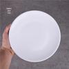 White Ceramic Round Dinner Plate