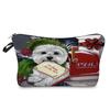 Women Dog Print Cosmetic Bag Toiletries Organize Travel Storage Case 6774