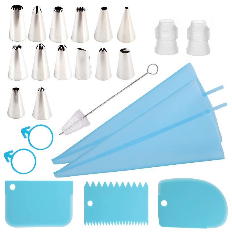 -Piece Piping Tips and Bags Set - Baking Tools