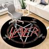 1PC Slayer Music Office Round Area Rug, Indoor Mat Suitable For Office, Under Office Chairs Bedroom Living Room Home Decor DT1212099