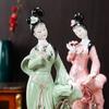 Древние красавицы Керамические фигурки семи фей Фарфоровые украшения Домашнее украшение стола Офисные аксессуары для рабочего стола Чайная комната