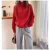 Свитер Свободный Женский Осень Зима Новый Универсальный Базовый Слой Водолазка Женский Вязаный