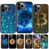 Чехол для телефона BTC Bitcoin для iPhone 17 Air 15 16 Чехол 11 13 14 Pro Max 12 Plus Max Fundas