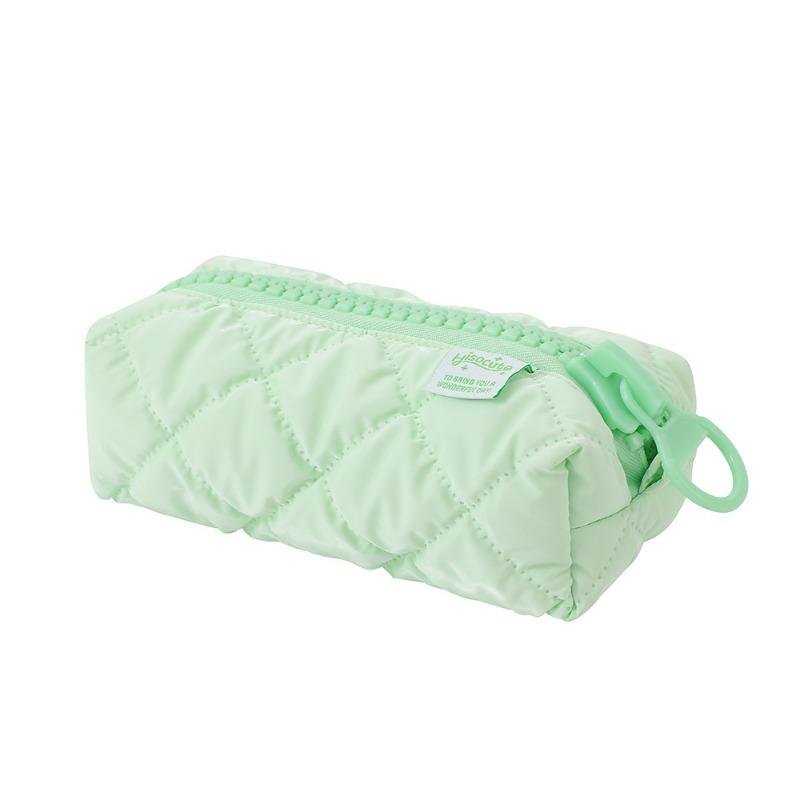 1 Piece Sweet Candy Color Pencil Case for Student Chic Solid Color Kids Pencil Pouch Large Capacity Stationery Storage Bag