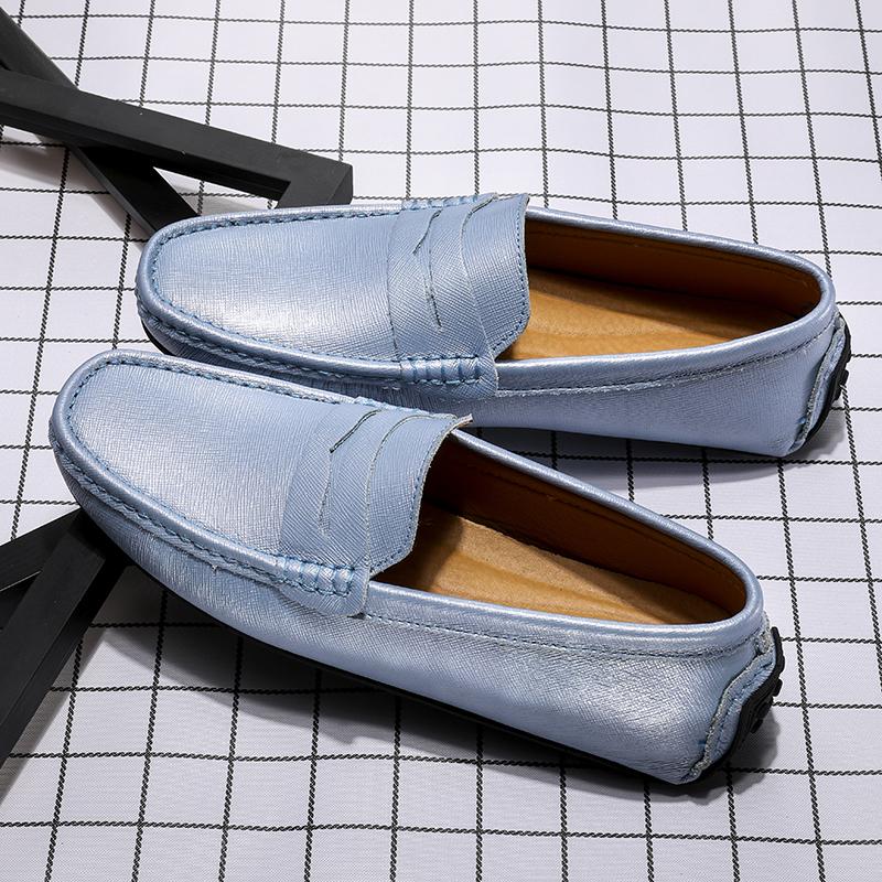 Мужская обувь из натуральной кожи, роскошные формальные повседневные туфли на плоской подошве, мужские мокасины, мужские дышащие туфли-лодочки без застежек, большие размеры 38-49