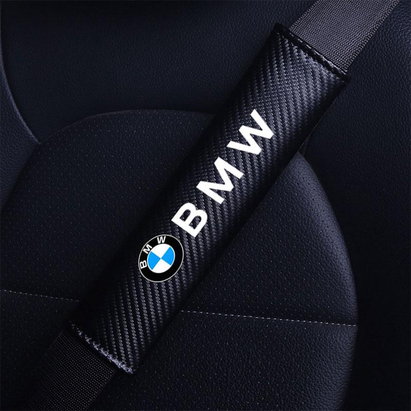 Car Safety Belt Pad Carbon fibre Shoulder Pad Safety Strap Cover For BMW M e46 e90 e60 f30 f10 e39 e36 g20 g30 f20 Accessories GG7