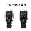 Alloy Style Car Key Case Cover Shell Fob For Mercedes Benz A B C E G Class C200 C300 E350 W205 E260L GLK A45 AMG BGA Accessories OS5