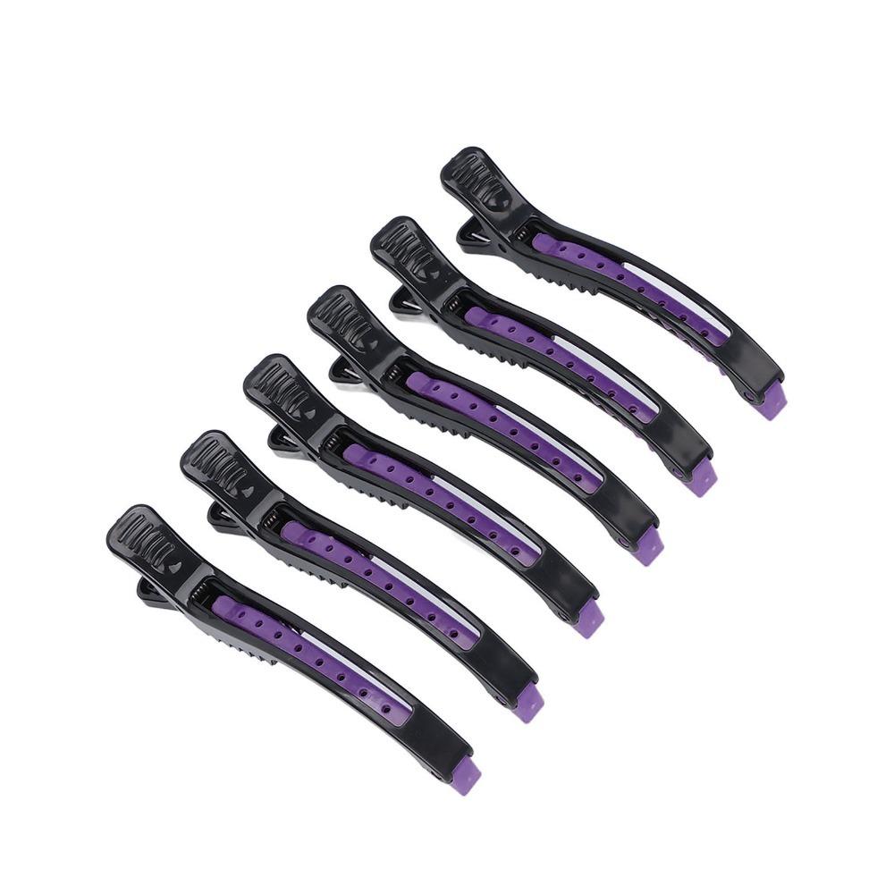 6 PCS Portable Design Sectioning Hair Clip Non Slip Duckbill Hair Clip Hair Clamp Home Salon