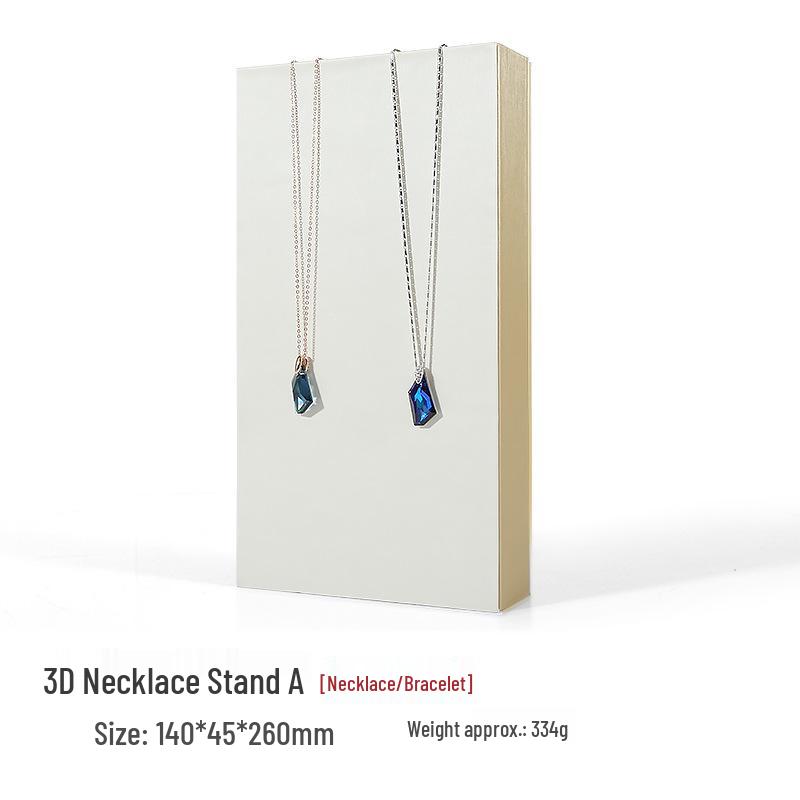 Бежевая подставка для демонстрации ювелирных изделий из жадеита из ПУ кожи для колец и подвесок