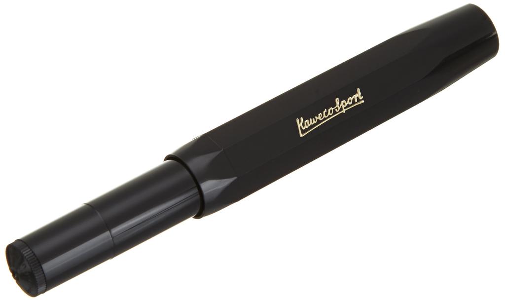 Kaweco Classic Sport Перьевая ручка Тонкое перо Модель Официальный импорт Ручка, (F), Черный, 10000004,