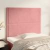 VidaXL Headboard Bedroom Furniture Bed Accessories Single Bed Heads Bed Frame Interior Pink 100x5x118/128 3116239