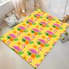 Tropical Flamingo and Starfish Non-slip rug suitable for living room and bedroom sofas