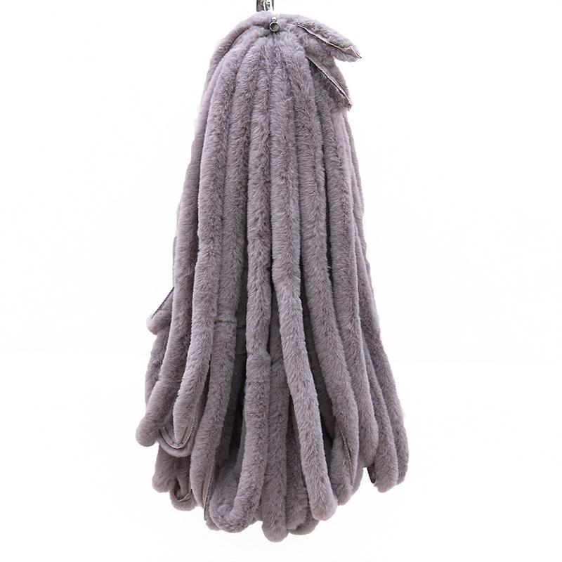 1 м искусственный мех, имитация меха кролика выдры, полоски из кроличьего меха, Рождественский костюм, планка, манжеты, аксессуары, плюшевые полоски