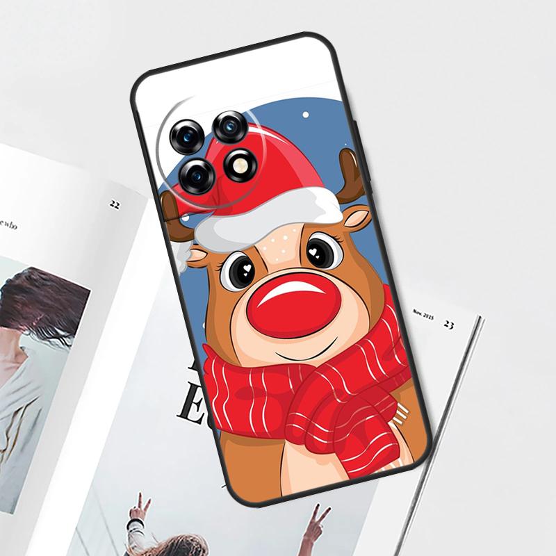 Merry Christmas Reindeer Case For OnePlus 12 11 10 9 Pro 9R 10R 12R 10T OnePlus Nord 3 2T CE 2 Lite N20 N10 Cover