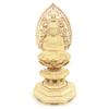 Special Buddhist Statue Amitabha Nyorai Seated Statue Inches Height 22 Width 10 Depth 10 Flying Celestial Halo Octagonal Base Wood Carving Made from