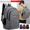 New Unisex Solid Color Waterproof and Breathable Business Fashion Casual All-match Daily Saving Backpack
