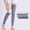 Cashmere Leg Warm Winter Women Knitted Knee Sleeve Elastic Long Sock Sleeves Ankle Protector
