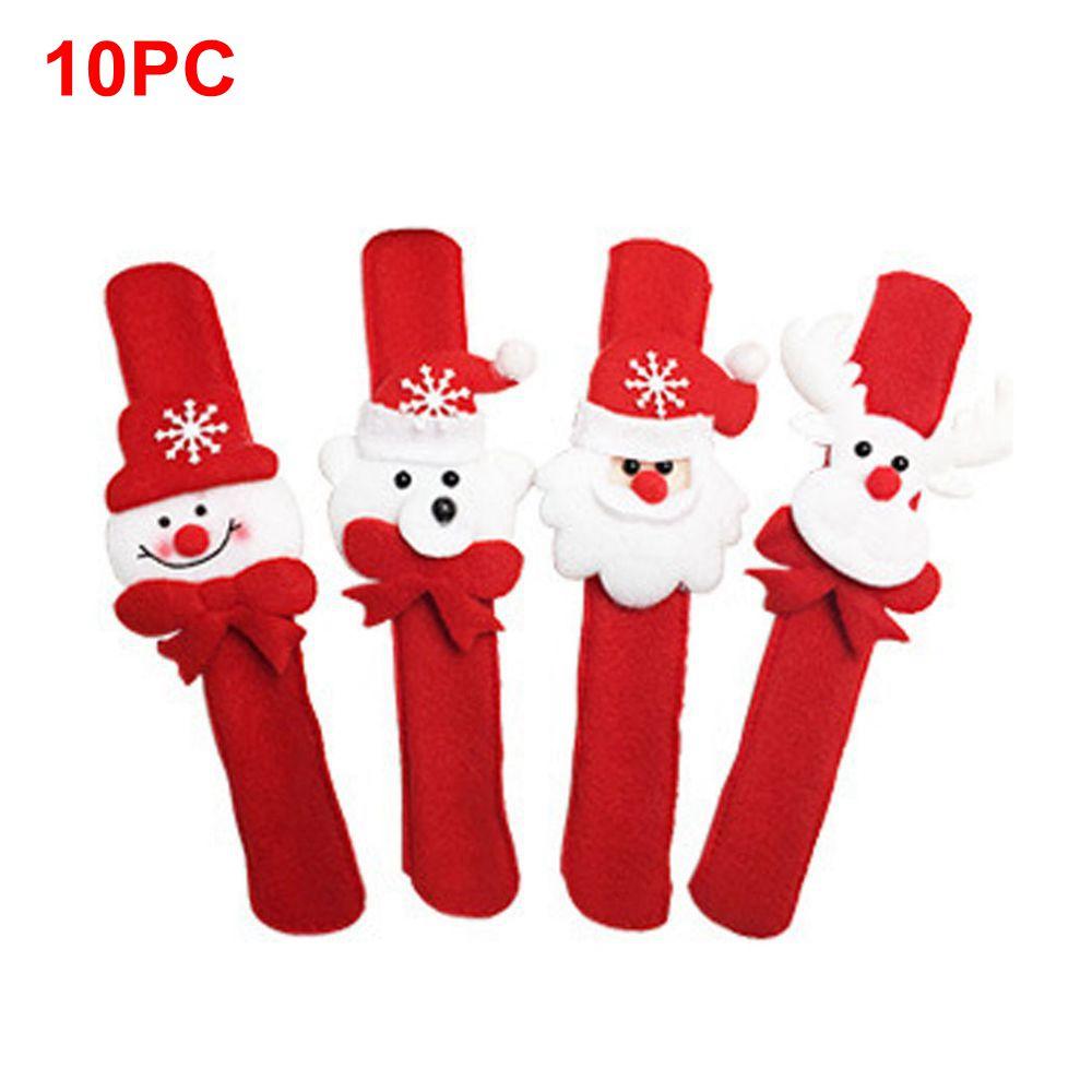 Bear Children Toys Xmas Gift Snowman Santa Claus Christmas Wrist Strap Patting Circle Bracelet