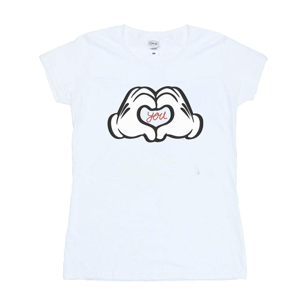 Disney Womens/Ladies Mickey Mouse Loves You Cotton T-Shirt