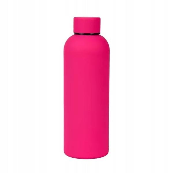 Ecarla Bidon Ze Stali Nierdzewnej, Butelka Termiczna 500Ml Fuksja Bd46F