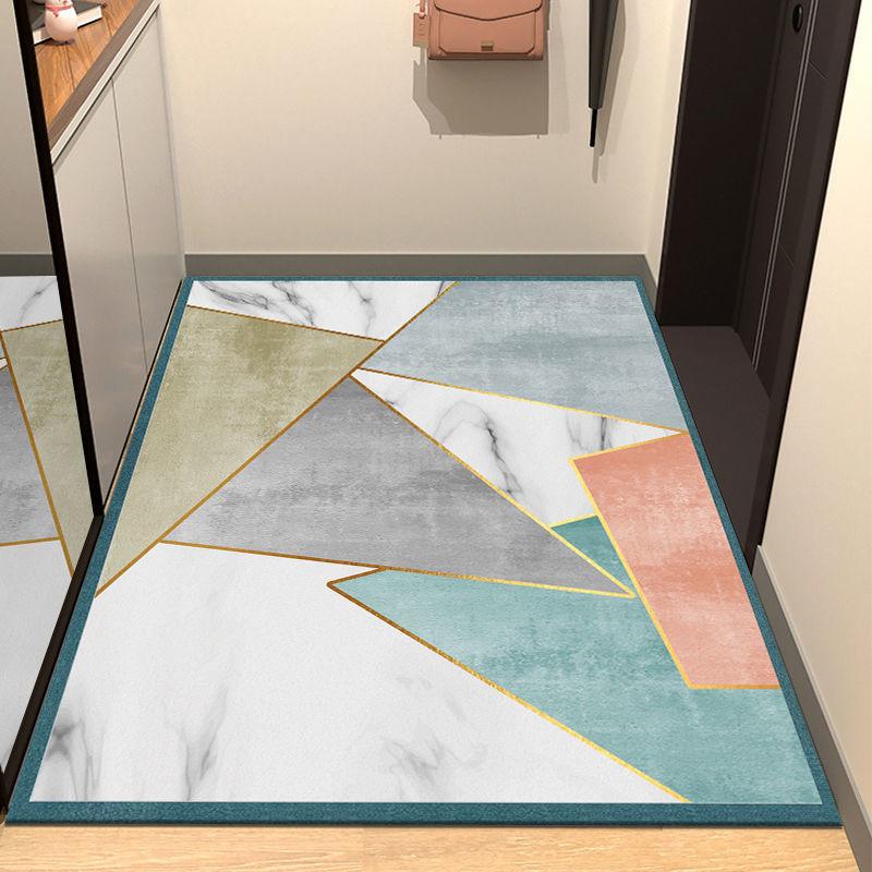 Crystal Velvet Door Floor Mat, Household Simple Door Entrance Door Porch Door Mat, European Door Door Foot Pad, DirtResistant And NonSlip