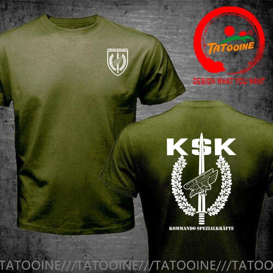 Смешной дизайн Ksk Gerunisex Армейские Спецназ Komunisexdo Spezialkrafte Футболка Унисекс Мода Трендовая Повседневная Одежда Стильные Топы Футболка