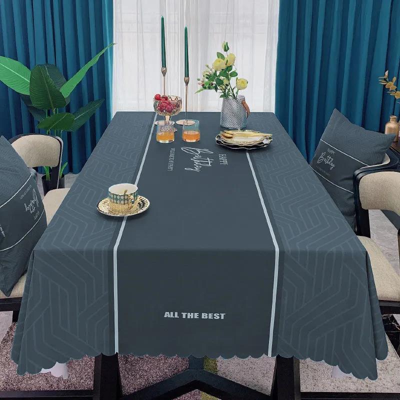Скатерть водонепроницаемая и маслостойкая скатерть одноразовая современная прямоугольная скатерть для журнального столика ткань для украшения дома