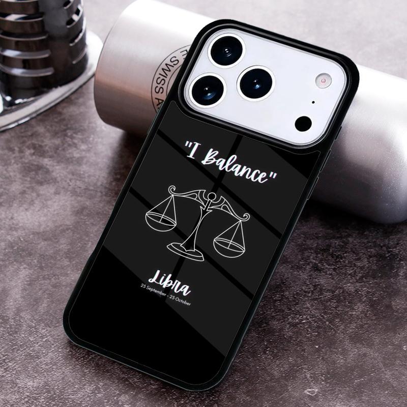 Чехол для телефона со знаком Зодиака Весы Баланс для iPhone 17,16e,15,14,13,12,11,Mini,Pro,MAX мягкий силиконовый чехол
