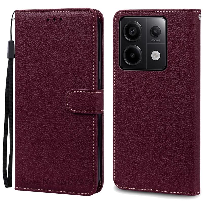 Для Redmi Note 14S Чехол-книжка из кожи, чехол-кошелек для Xiaomi Redmi Note 14S Чехол-книжка для телефона, чехол-книжка, чехол Fundas