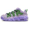 AMBUSH x Air More Uptempo Low Lilac Унисекс Кроссовки Фиолетовый Яблочно-зеленый Университетский красный FB1299-500