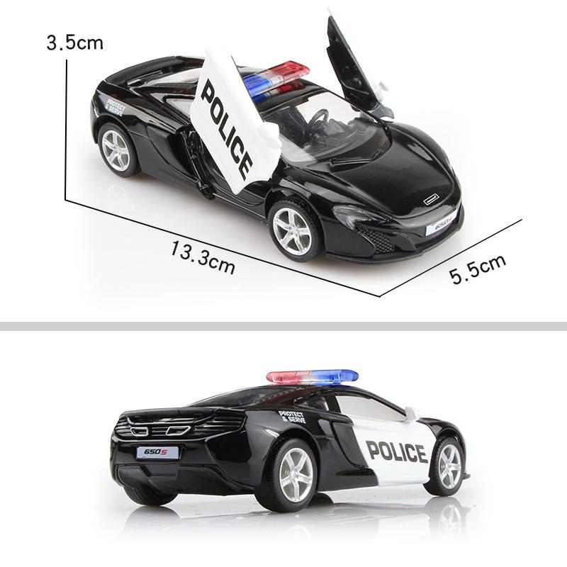 Police Car Series Volkswagen Mercedes Benz Dodge Lamborghini McLaren Ford Chevrolet Corvette Diecasts & Toy Vehicles RMZ City 1:36 Alloy Model